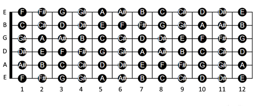 Fretboard notes