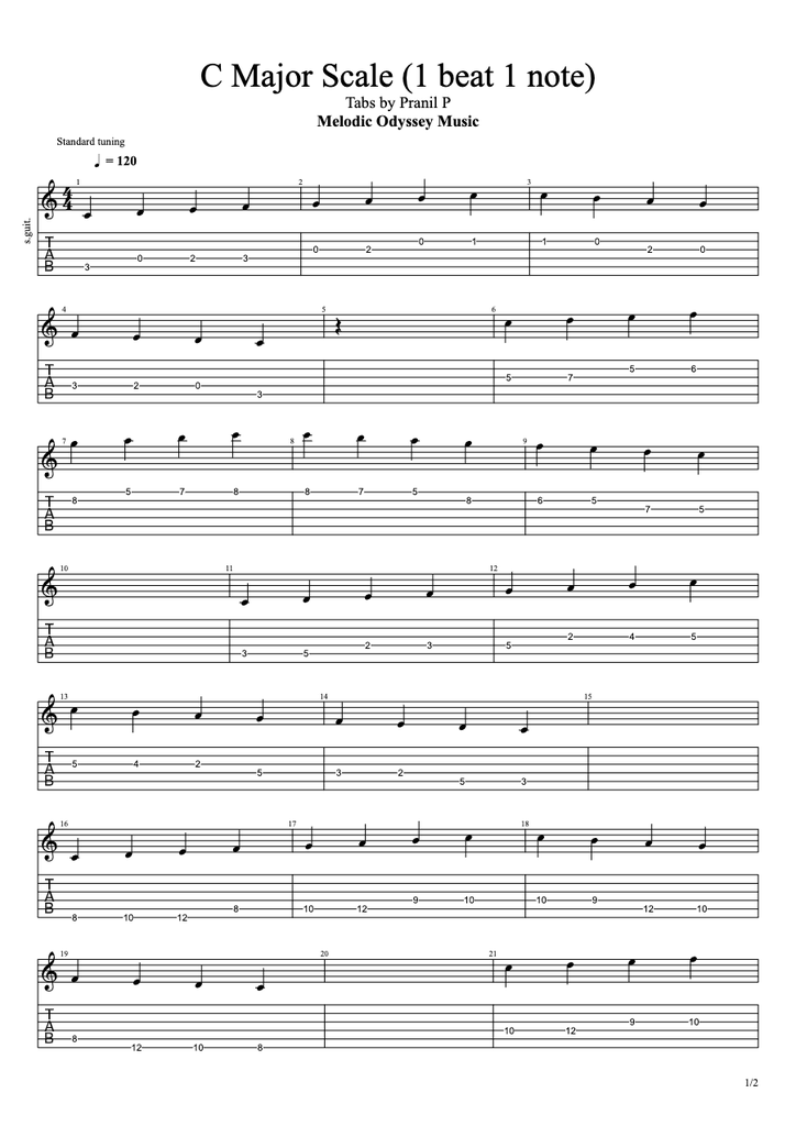 C major scale